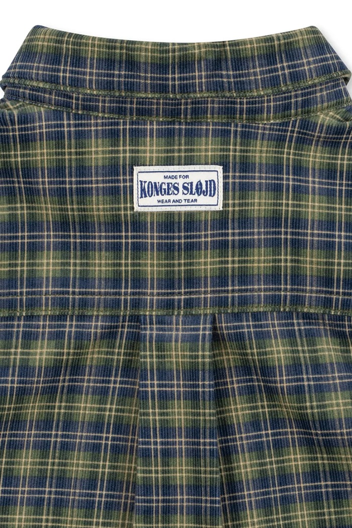 Koszula dziecięca bawełniana CARA LS SHIRT GOTS Konges Sløjd KS108135.9BY2 niebieski