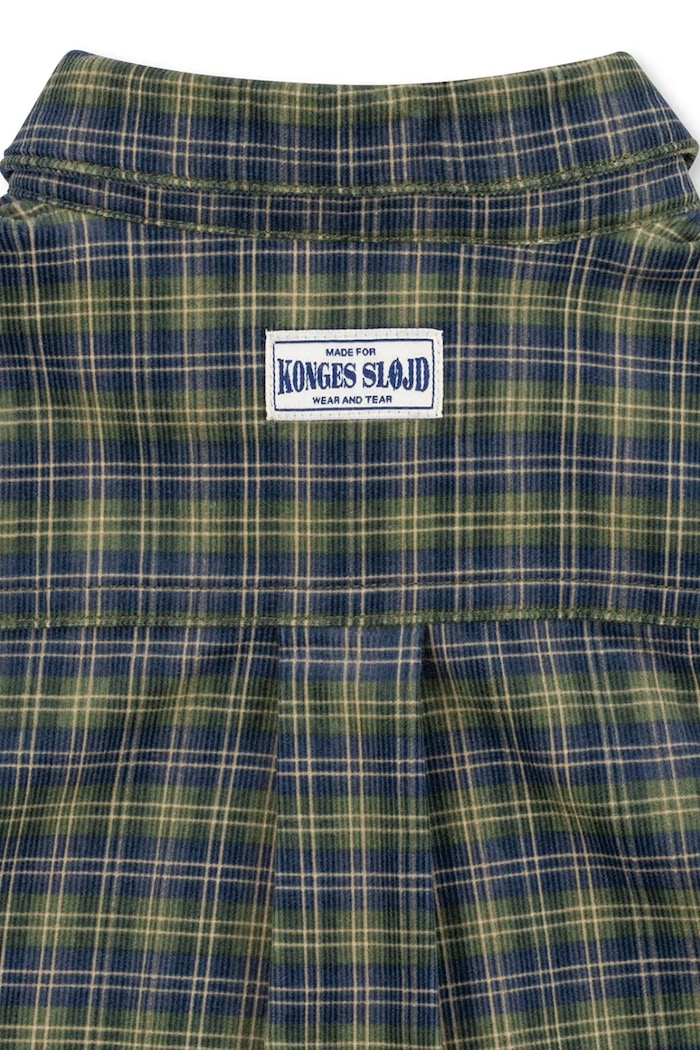 Koszula dziecięca bawełniana CARA LS SHIRT GOTS Konges Sløjd KS108135.9BY2 niebieski