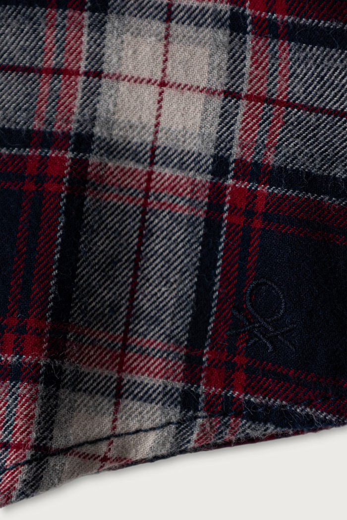 United Colors of Benetton Koszula dziecięca bawełniana 5PBAGQ03E.P.Seasonal granatowy AW26