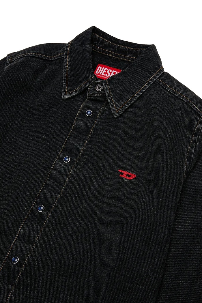 Chłopiec Diesel Koszula dziecięca bawełniana CSIMPLY-OVER SHIRT J01330.KXBU6 czarny