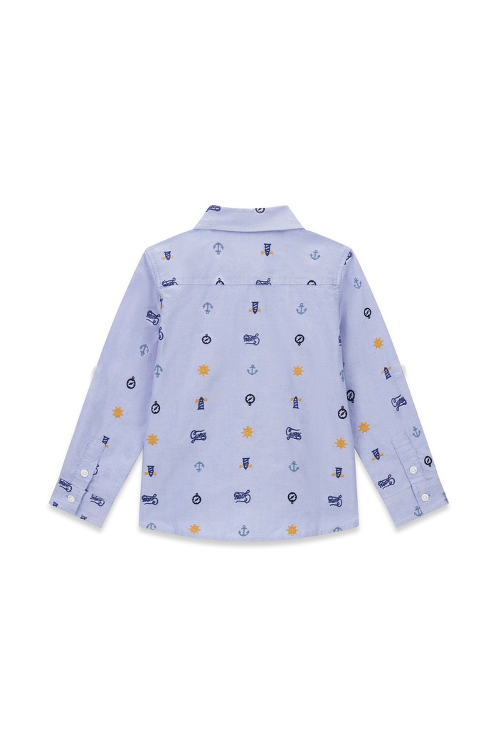 Guess Koszula dziecięca bawełniana N6BH02.W4123.9BY2 niebieski AW26