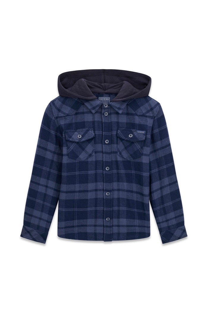 Guess Koszula dziecięca bawełniana niebieski L6BH06.W4210.9BY2