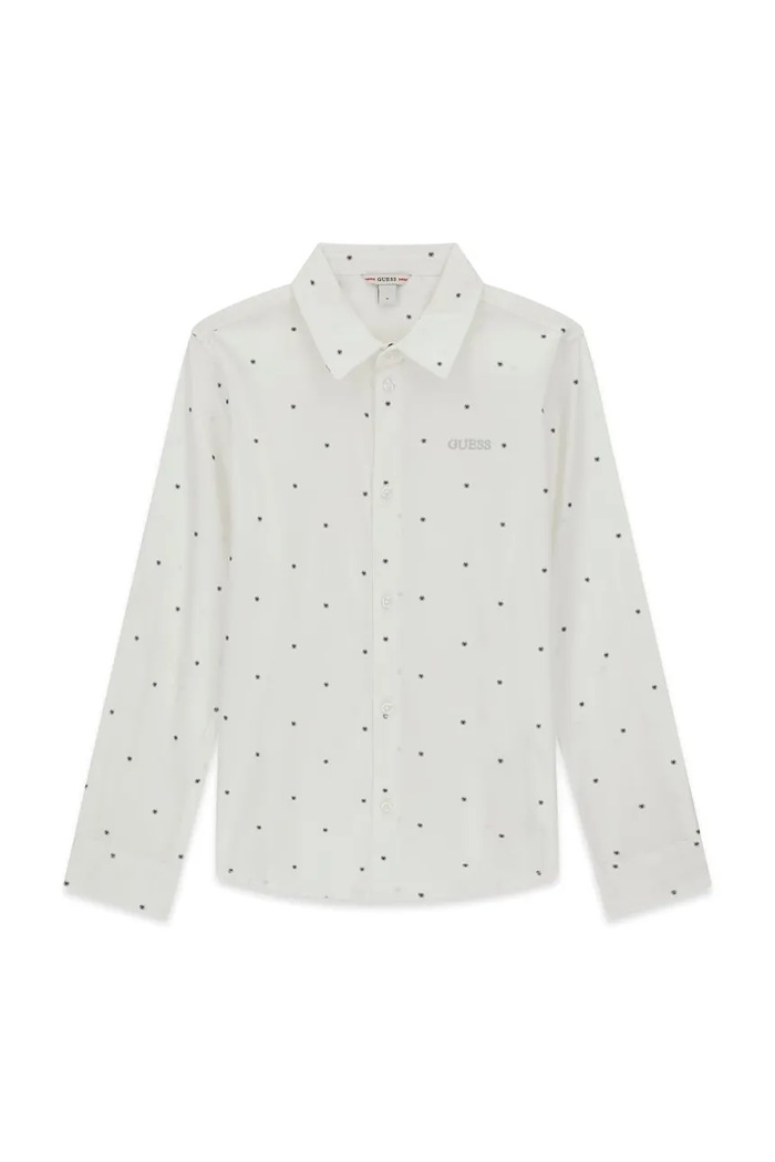 Guess Koszula dziecięca z bawełną biały L6BH01.W4106.9BY2