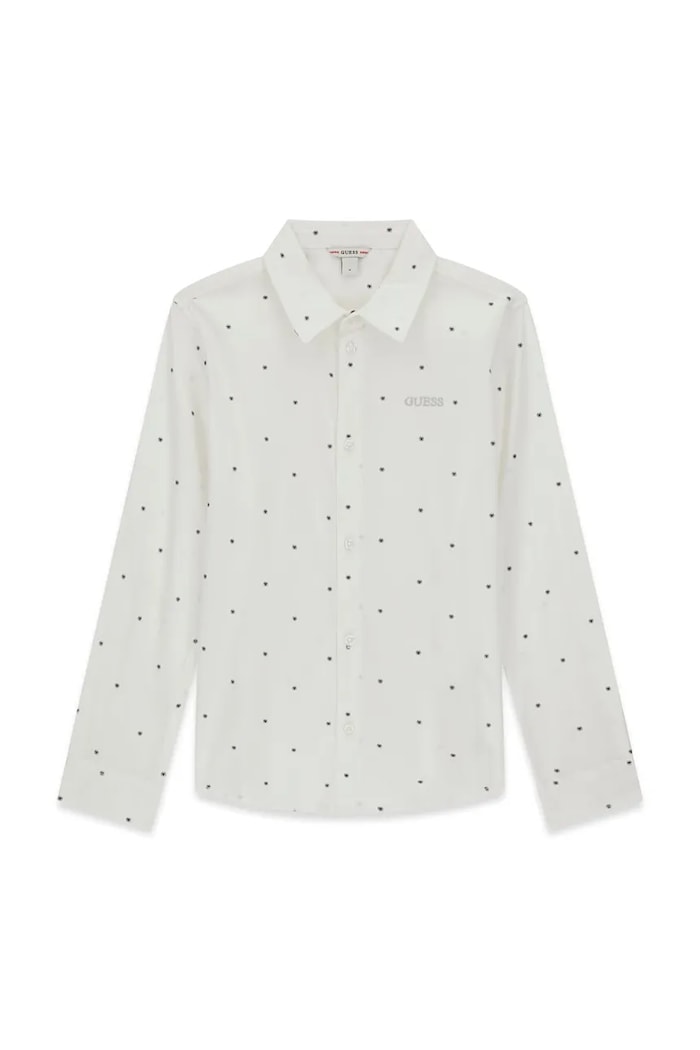 Guess Koszula dziecięca z bawełną biały L6BH01.W4106.9BY2