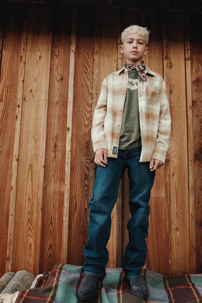 Levi's košulja za djecu od pamuka SHADOW PLAID SHIRT bež 9ER927