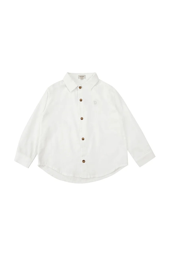 Donsje koszula dziecięca bawełniana Chee Shirt biały 4079400