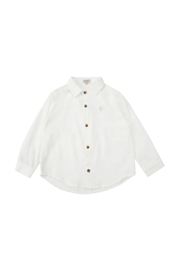 Donsje koszula dziecięca bawełniana Chee Shirt biały 4079400