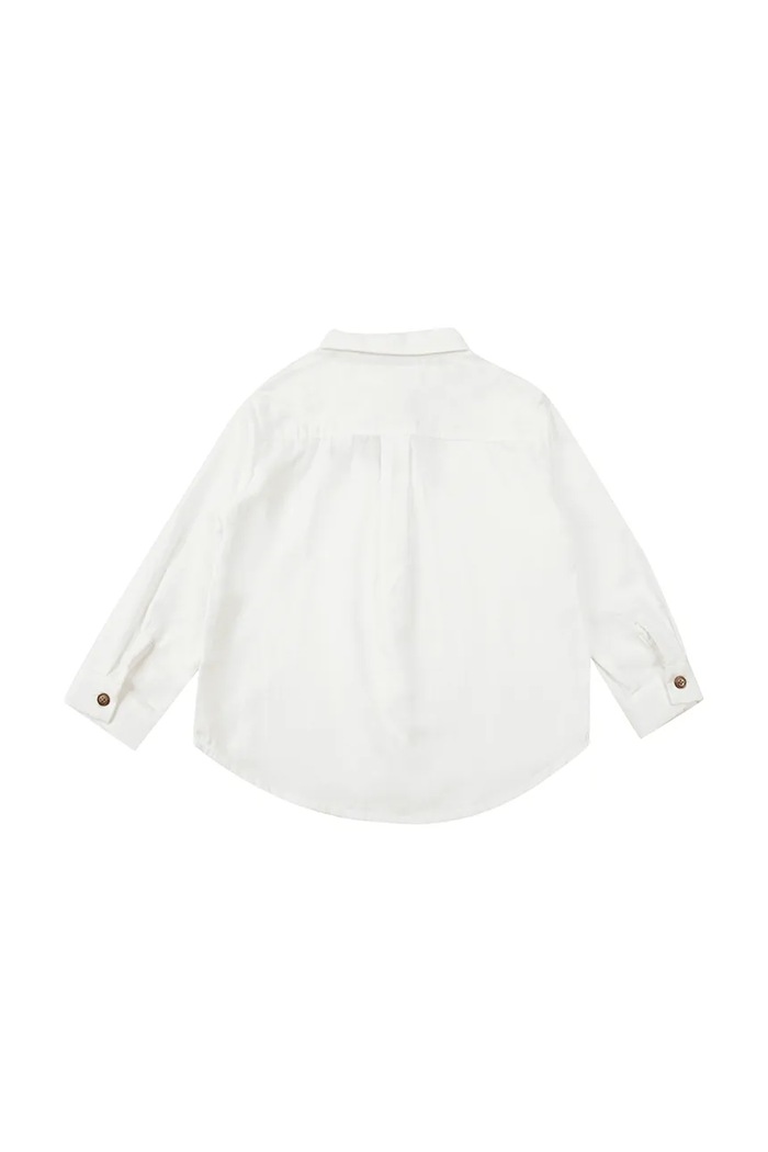 Donsje koszula dziecięca bawełniana Chee Shirt 4079400 biały AW26