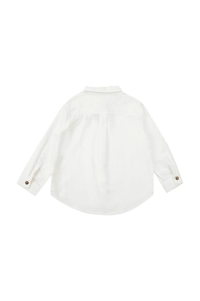 Donsje koszula dziecięca bawełniana Chee Shirt 4079400 biały AW26
