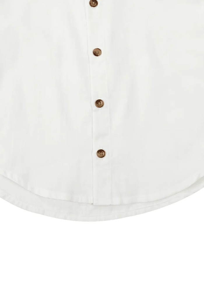 Donsje koszula dziecięca bawełniana Chee Shirt biały 4079400