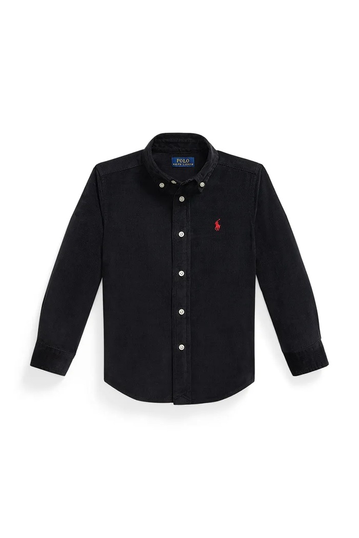 Polo Ralph Lauren Košeľa detská bavlnená čierna 322878888008