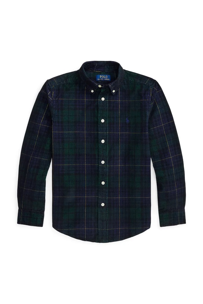 Polo Ralph Lauren Košeľa detská bavlnená 323B28200001 tmavomodrá AW26