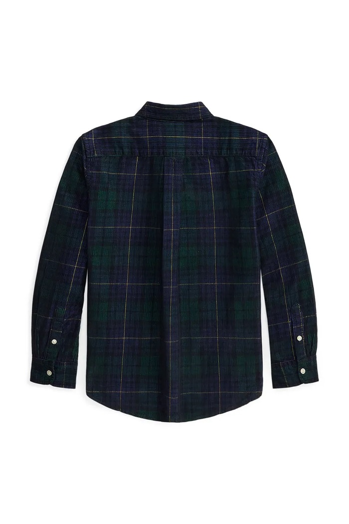 Chlapec Polo Ralph Lauren Košeľa detská bavlnená 323B28200001 tmavomodrá