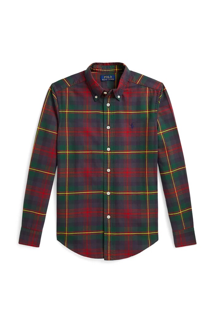 Polo Ralph Lauren Košulja za djecu od pamuka 323B24638001 crvena AW26