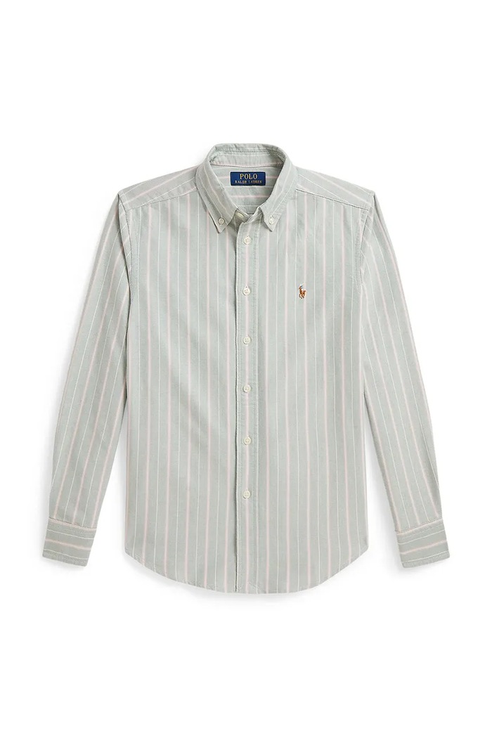 Polo Ralph Lauren Oxford košulja za djecu od pamuka 323B24627001 siva AW26