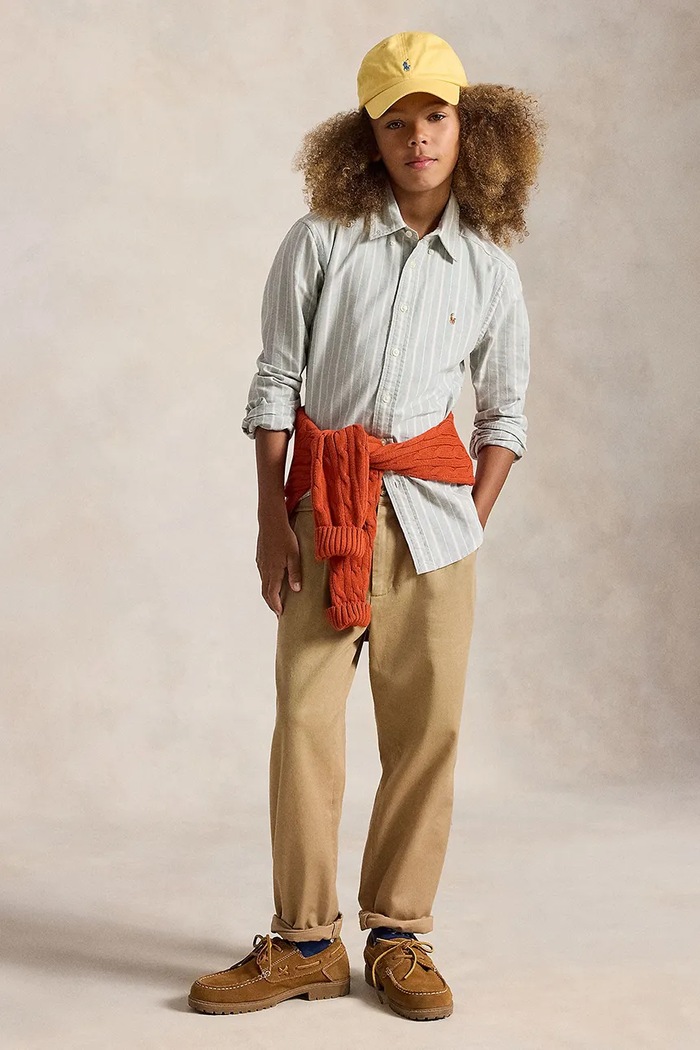 Oxford košulja za djecu od pamuka Polo Ralph Lauren 323B24627001 siva