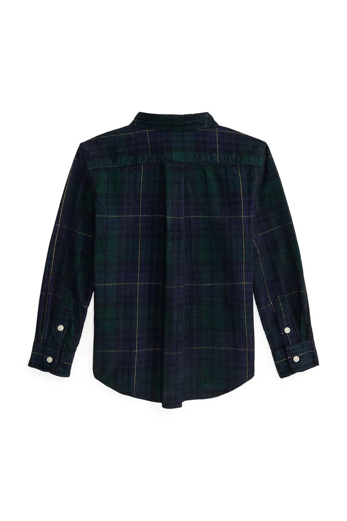 Chlapec Polo Ralph Lauren Košeľa detská bavlnená 322B28200001 tmavomodrá