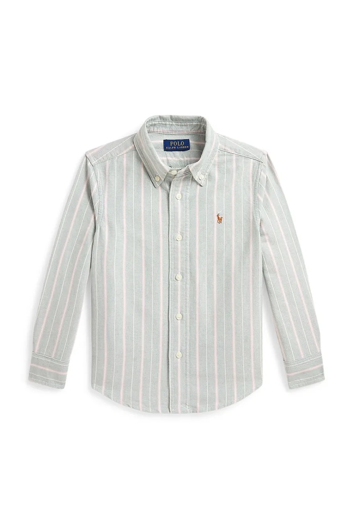 Polo Ralph Lauren Košulja za djecu od pamuka 322B24627001 siva AW26