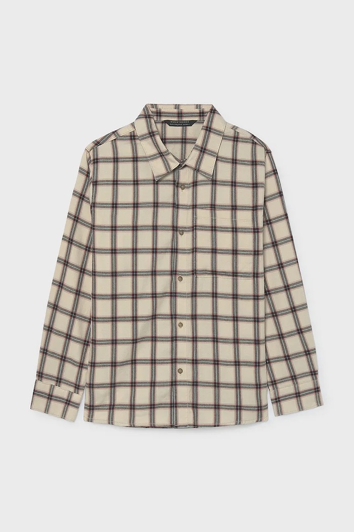 Mayoral сорочка дитяча бавовняна 7110.7E.Junior.9BY2 бежевий AW26