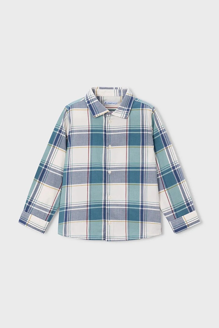 Mayoral košeľa detská s lyocellom 4102.5A.Mini.9BY2 modrá AW26
