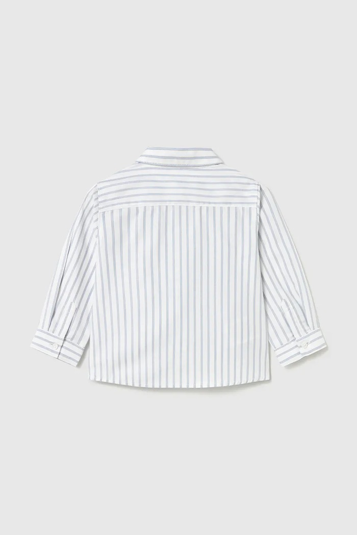 Mayoral риза за деца от памук 124.3E.Baby.9BY2 бял AW26
