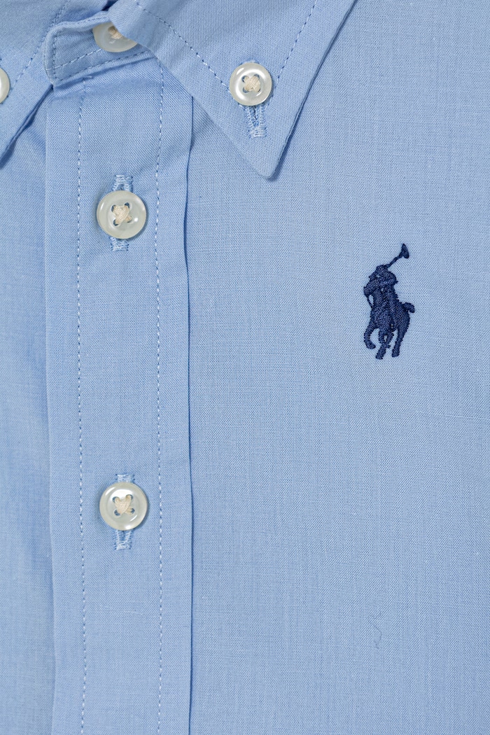 Băieți Polo Ralph Lauren cămașă pentru bebeluși din bumbac 320952199001 albastru