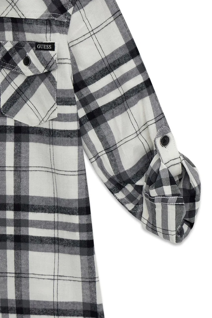 Guess koszula dziecięca bawełniana czarny L6YH03.W2676.9BY2