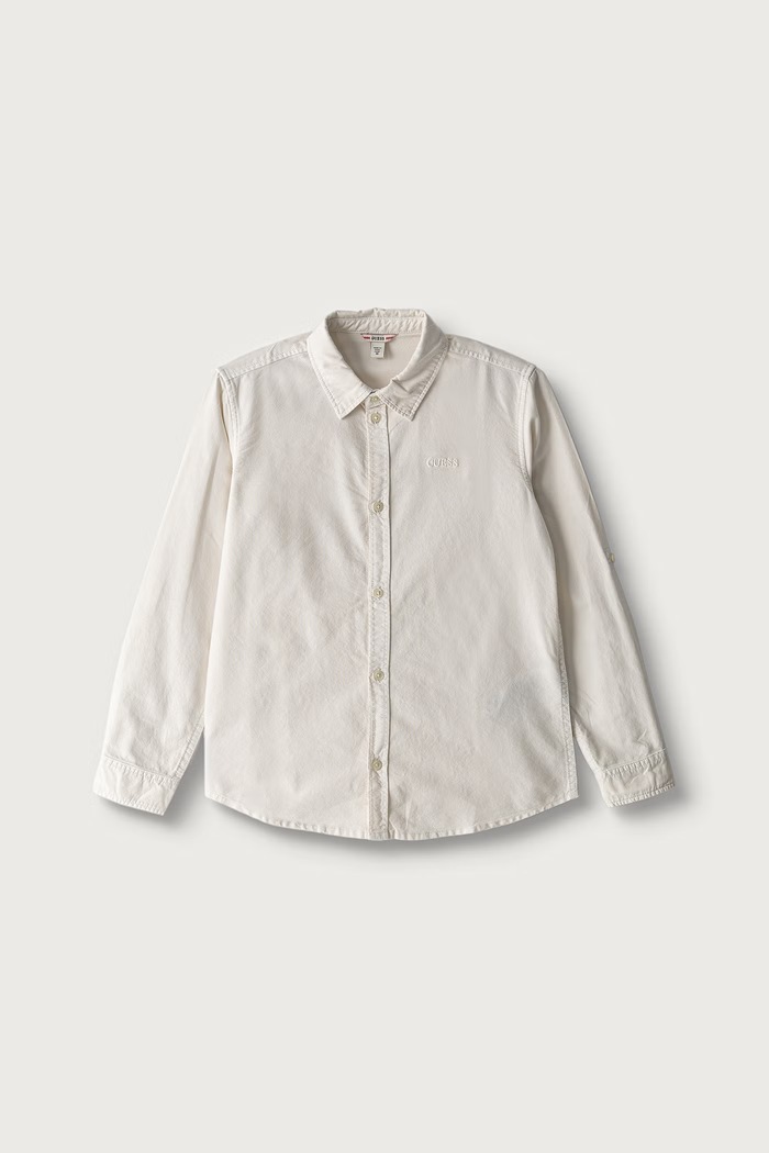Guess košeľa detská bavlnená béžová L6YH02.W2675.9BY2