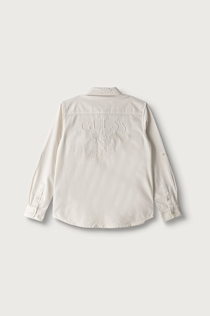 Guess košeľa detská bavlnená L6YH02.W2675.9BY2 béžová AW26