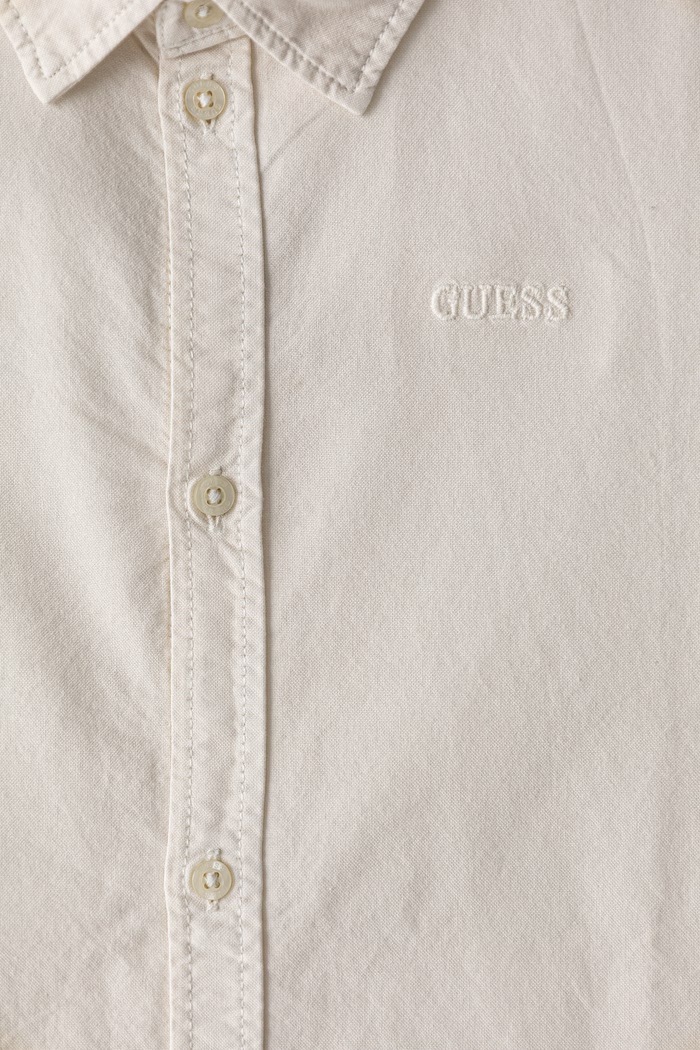 Chlapec Guess košeľa detská bavlnená L6YH02.W2675.9BY2 béžová