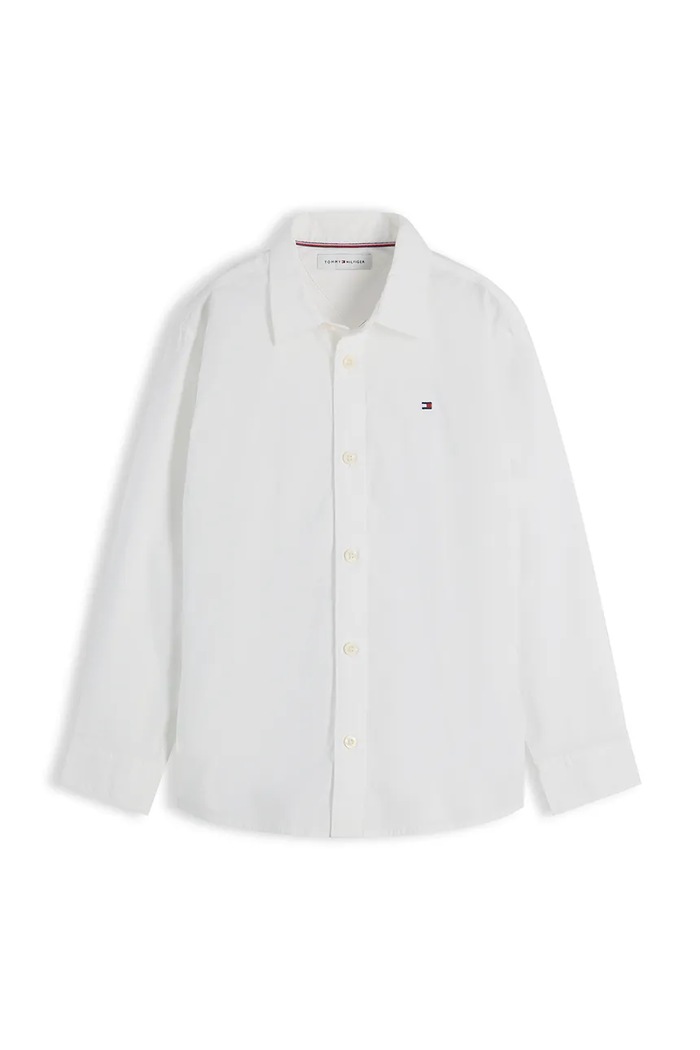 Tommy Hilfiger koszula dziecięca z bawełną KB0KB10601.128.176.9BY2 biały AW26