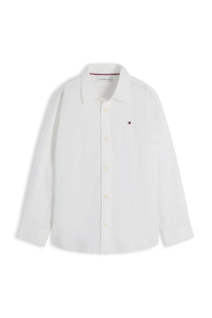 Tommy Hilfiger koszula dziecięca z bawełną KB0KB10601.128.176.9BY2 biały AW26