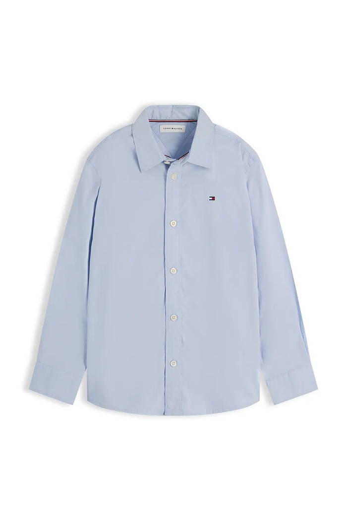 Tommy Hilfiger koszula dziecięca z bawełną KB0KB10601.128.176.9BY2 niebieski AW26