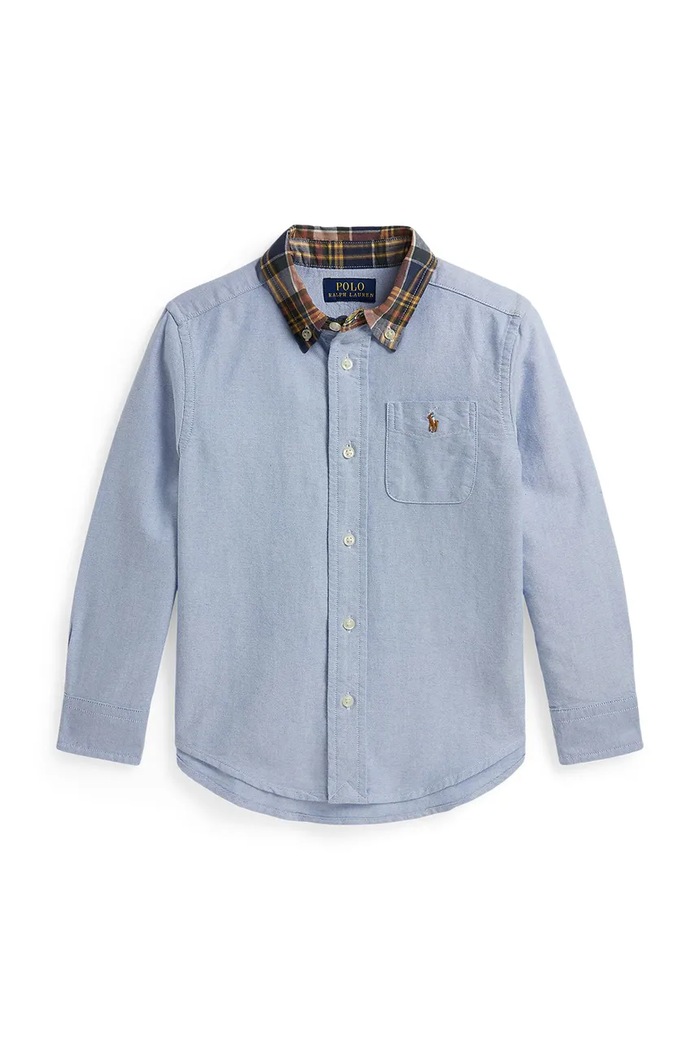 Polo Ralph Lauren πουκάμισο παιδικό ντένιμ μπλε 322B18229001