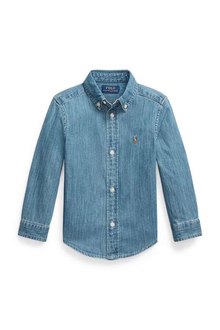 Polo Ralph Lauren košeľa detská rifľová 322713843001 modrá AW26