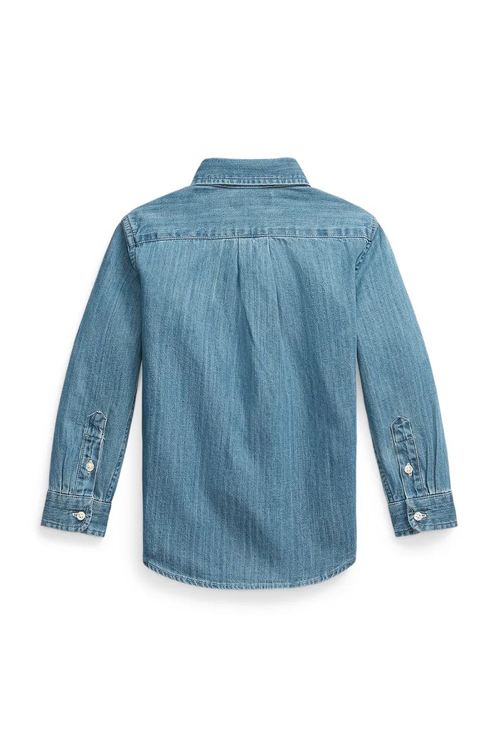 Chlapec Polo Ralph Lauren košeľa detská rifľová 322713843001 modrá