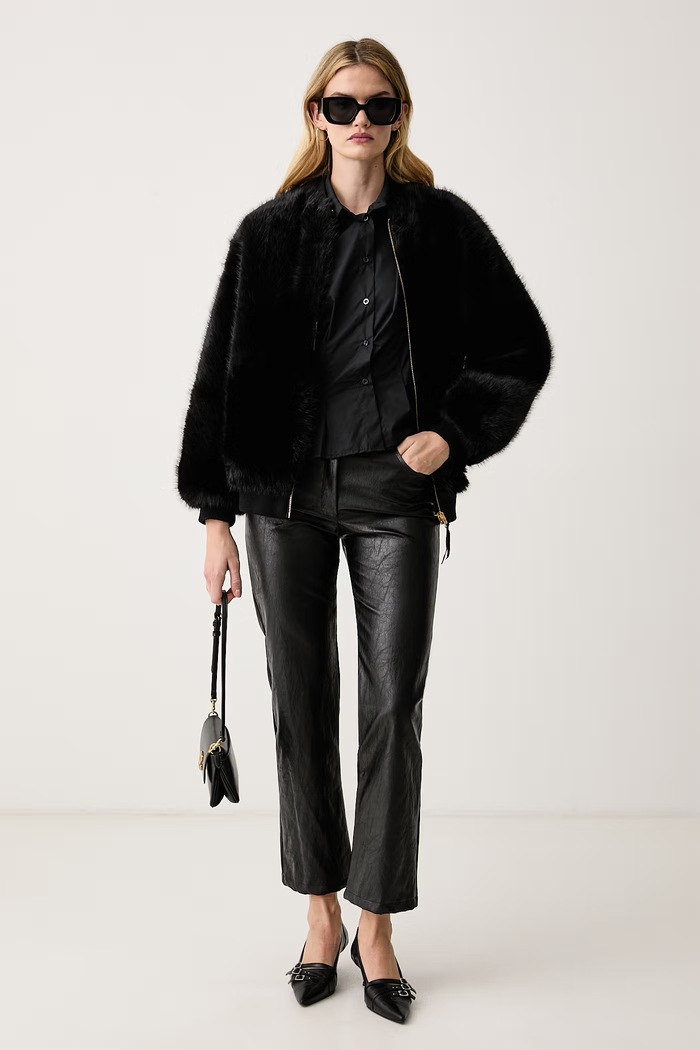 Haveone Koszula dziecięca bawełniana CVE.R024 czarny AW26