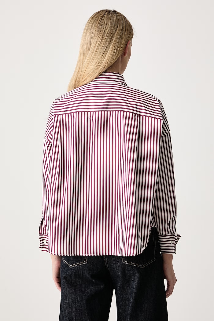 Odjeća Weekend Max Mara Košulja za žene od pamuka WKDOVATTA 2625116052600 bordo