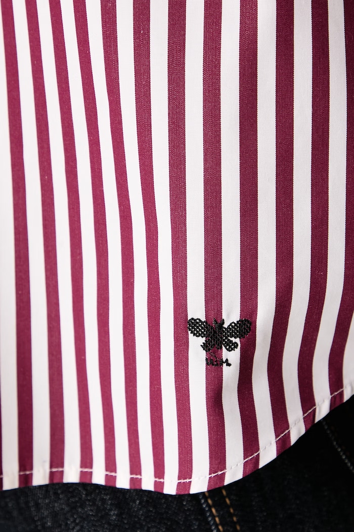 Košulja za žene od pamuka WKDOVATTA Weekend Max Mara bordo 2625116052600
