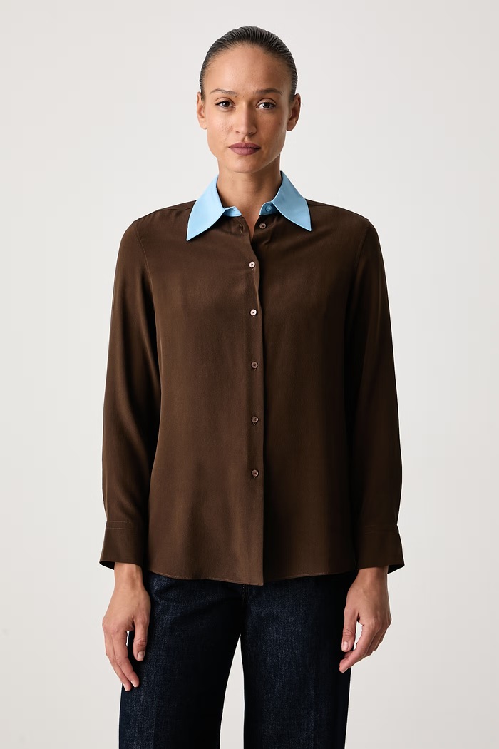 Weekend Max Mara Koszula damska jedwabna WKSECCELSO brązowy 2625116016600