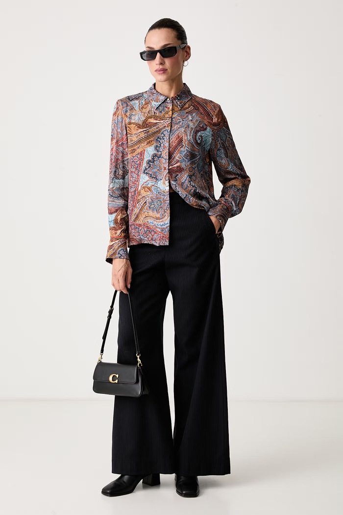 Lola Casademunt Koszula damska z wiskozy MF2615011 multicolor AW26