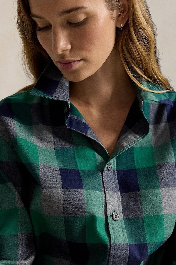Koszula damska bawełniana Polo Ralph Lauren 211B36268 zielony
