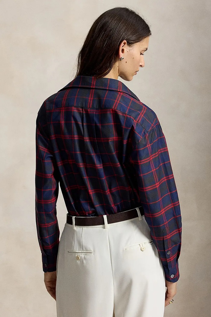 Polo Ralph Lauren Koszula damska bawełniana 211B23715 czerwony AW26