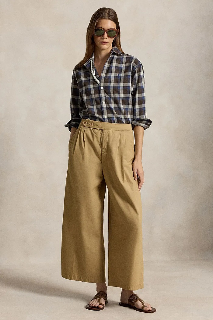Odzież Polo Ralph Lauren Koszula damska bawełniana 211B36267 brązowy