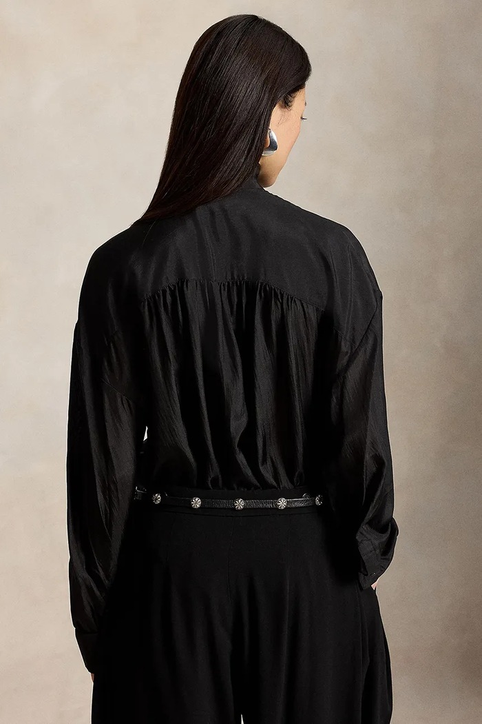 Polo Ralph Lauren Koszula damska jedwabna 211B30846 czarny AW26