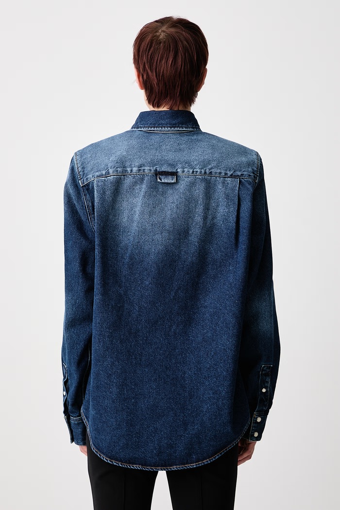 Îmbrăcăminte MUGLER Cămașă din denim pentru femei 26F6TO08412038 albastru