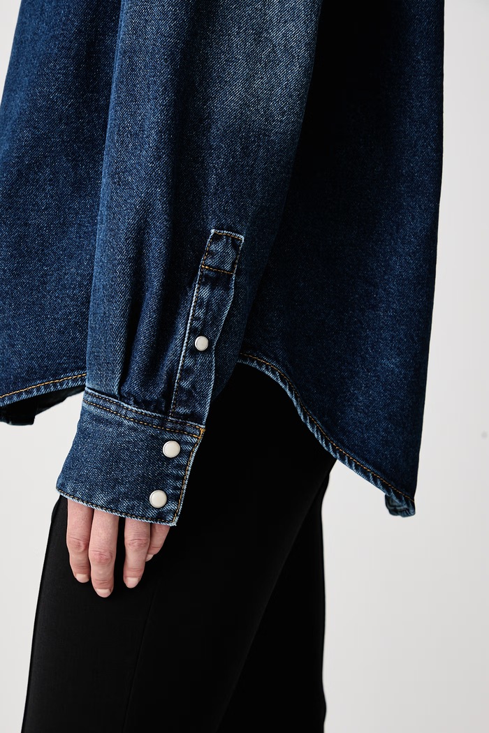 MUGLER Cămașă din denim pentru femei 26F6TO08412038