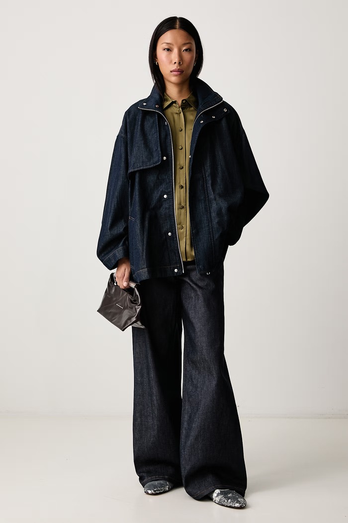 Frame THE MODERN UTILITY SHIRT cămașă din mătase pentru femei WS26WSH006 verde AW26