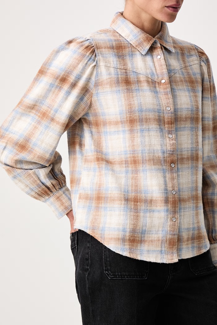 Košeľa dámska bavlnená JUNA WESTERN Levi's 0082U béžová