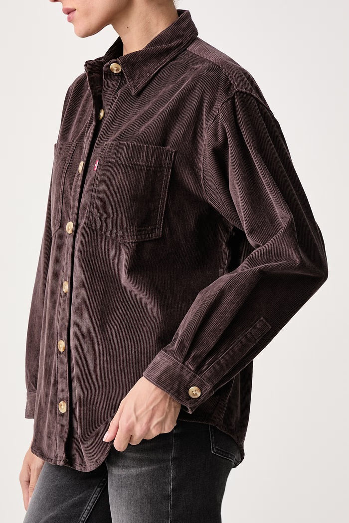 Koszula damska sztruksowa IRIS OVERSHIRT Levi's 001SS brązowy